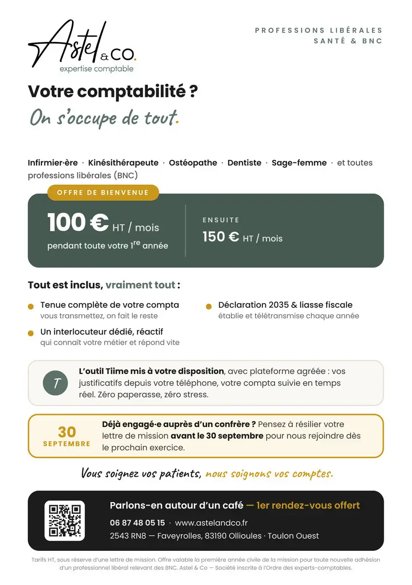 🤝 Un accompagnement comptable pens� pour les professionnels de sant�